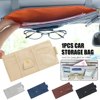 

New Car Sunblinds Organizer Interior Accessories Storage Bag with Zipper Multifunction