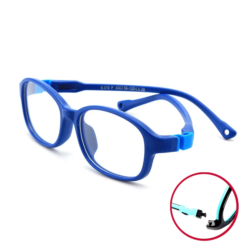 Seemfly Сверхлегкая мягкая детская оправа оптические очки Съемные детские очки для дальнозоркости близорукости резиновые силиконовые очки