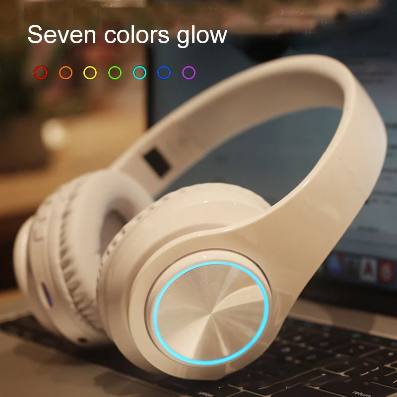 Спортивные Беспроводные наушники 3D стерео Bluetooth гарнитура складные Игровые с