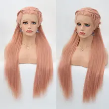 Парики из искусственных волос без шапочки-основы прямые волосы парик из натуральных волос