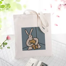 Забавные иллюстрации холст вместительная сумка для покупок сумка на заказ Печать текстовый логотип DIY ежедневное использование экологическая многоразовая утилизация