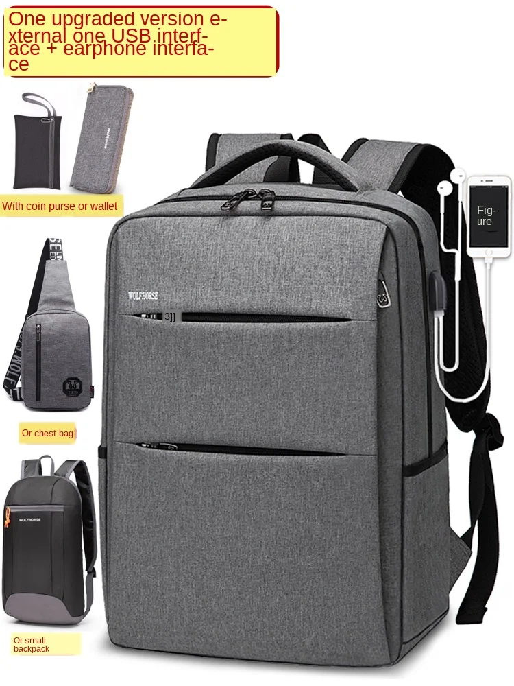 

Business backpack men's bag backpack Korean version trend travel bag travel backpack simple fashion school bag