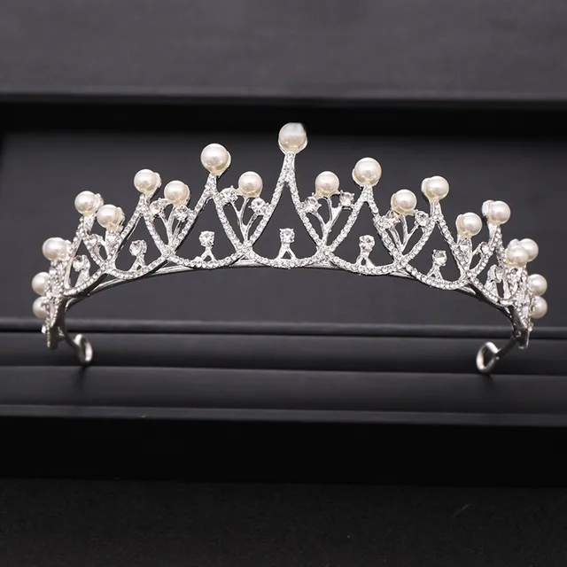 Wedding Crown Hair Jewelry Bridal  Hair Accessories Women Baroque Crown Rhinestones Crystal Tiaras Bride QueenParty Crowns Gift Silver