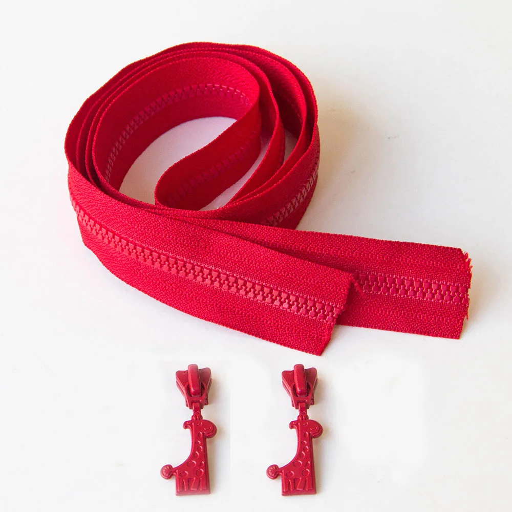 A 1 метр YKK 3# Смола молния катушки застежки-молнии для шитья длинная молния DIY сумка zipppers Лоскутные аксессуары жирафа - Цвет: A