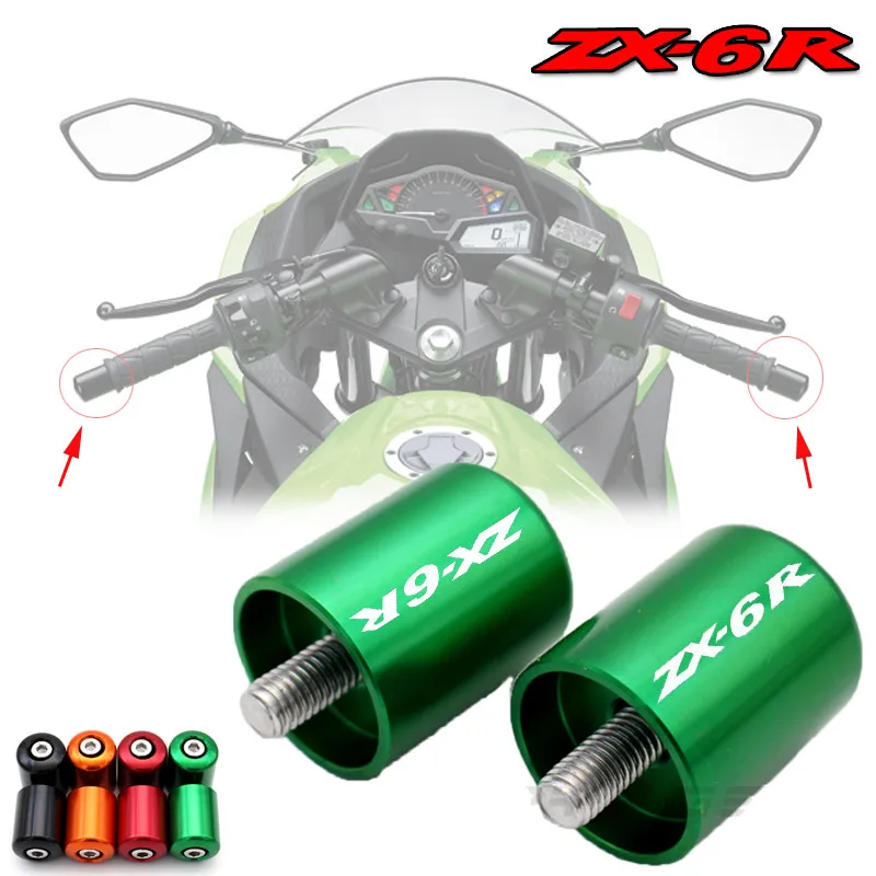 EX250 EX650R ZX-6R ZX-636 ZX11 Ninja 250R MFS MOTOR Motorcycle Handlebar Grip End Caps For Kawasaki Ninja 650R