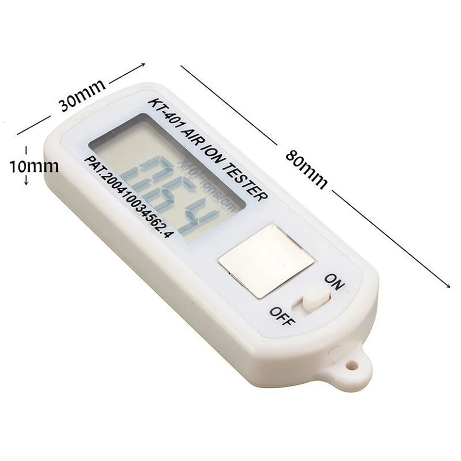 Negative Ion Counter Negative Ion Tester Meter - Portable Air Ion Counter  For Testing Air Purifiers & Ion Generators - Measures 10,000 To 19.99M Ions/cc  Air Purifier Testing Meter