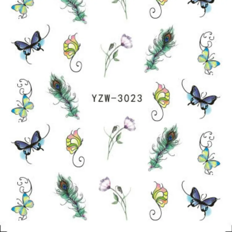 1pcs Feather Nail Sticker Makeup Toy Mouse Makeup Toy Nail Stickers Toy Princess Girls Sticker Toys Girlfriend Kids Gift