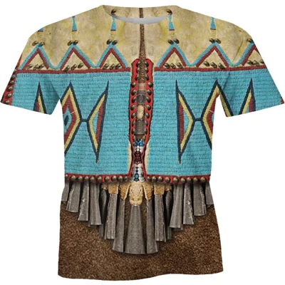 Tessffel индийский родной культуры Harajuku Повседневное красочные костюмы новая мода Забавный 3DfullPrint унисекс футболки для мужчин и женщин, S-6 - Цвет: shirts