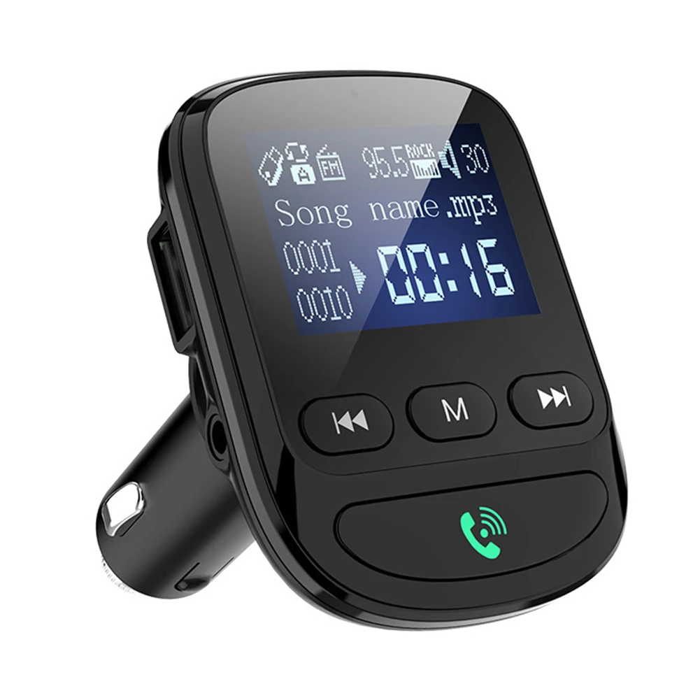 Автомобильные аудио колонки BT06Q автомобильный Bluetooth Q C 3,0 двойной USB зарядное устройство для устройства Handsfree Вызов MP3 музыкальный плеер bluetooth AUX Автомобильный плеер