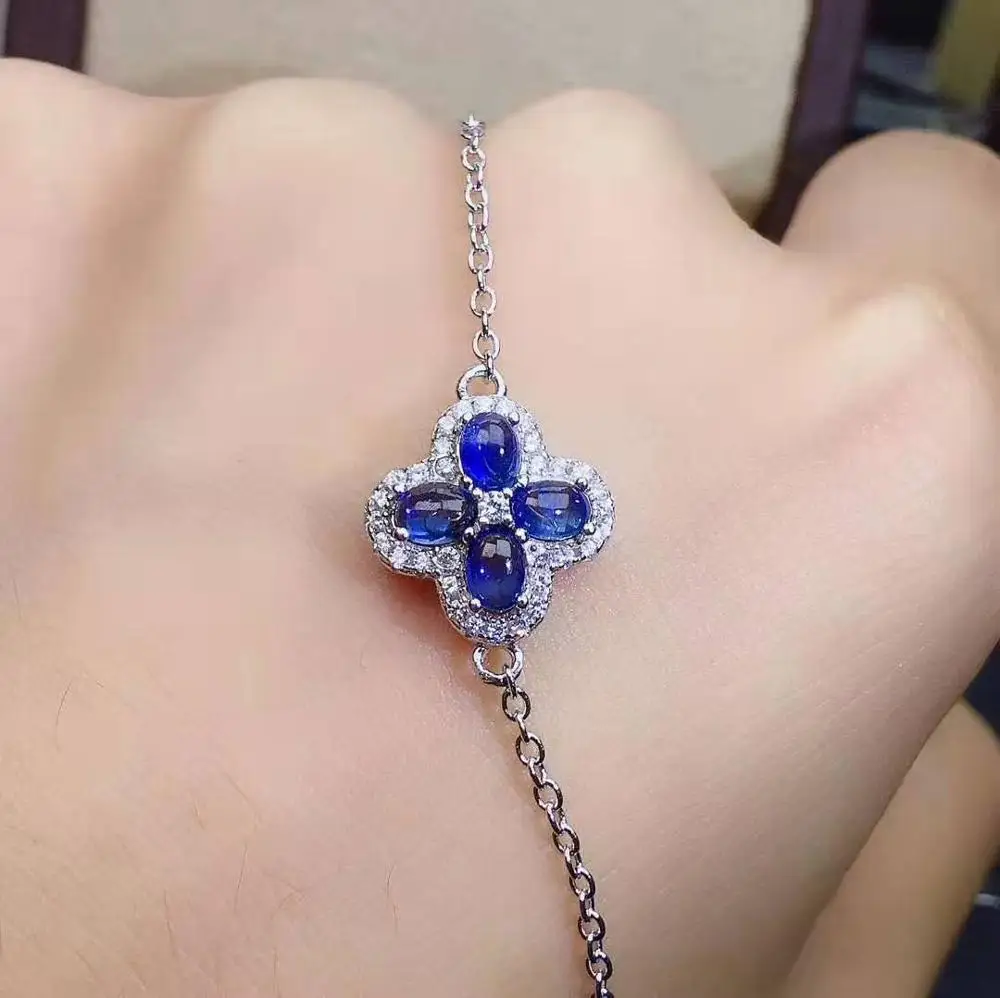 Натуральный сапфир, Серебро S925 пробы, серьги, кольца, подвески, ожерелье, роскошные элегантные ювелирные изделия для женщин