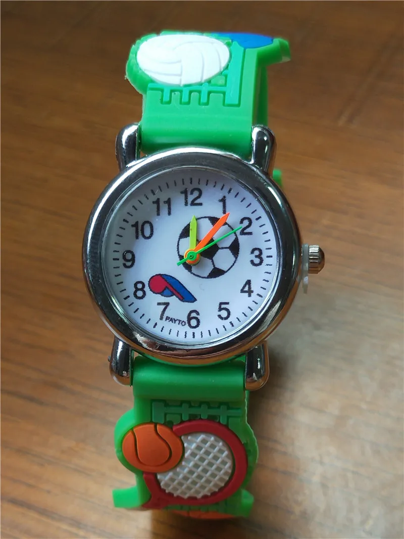 

CHILDREN'S Cartoon Watch Students Quartz Watch Boy Football Silica Gel Jelly Watch Cool Watch Ceremony