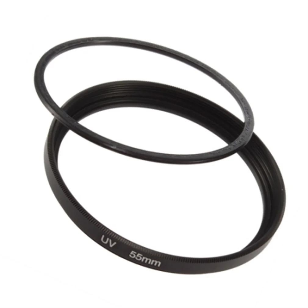 8 металлических Повышающих Колец фильтра объектива переходное кольцо алюминиевый сплав черный набор переходных колец