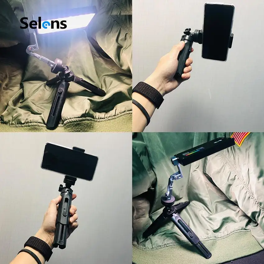 Selens мини-штатив складной портативный стенд Ручка Стабилизатор для цифровой камеры DSLR видео Vlog видеокамера Телефон Штатив