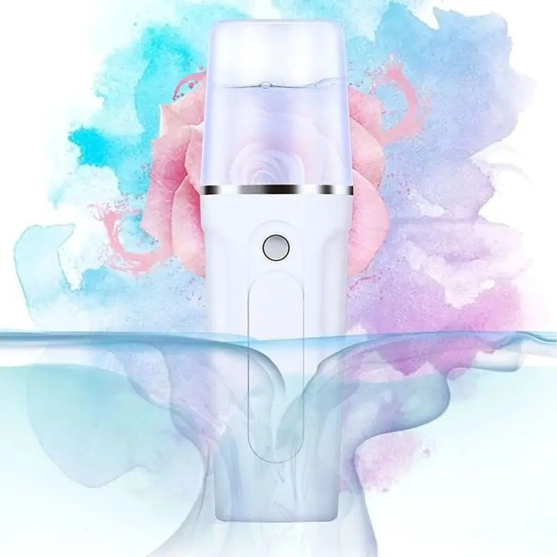 Мини USB нано для лица пароочиститель Ультрафиолетовый Mister спа для лица увлажняющий уход за кожей ручной, перезаряжаемый портативный Трэв