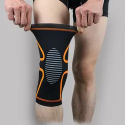 1PC Sports Kneepad Men High Pressure Elastic Knee Pads Support Fitness Basketball Volleyball Brace Knee Protector Sleeve
