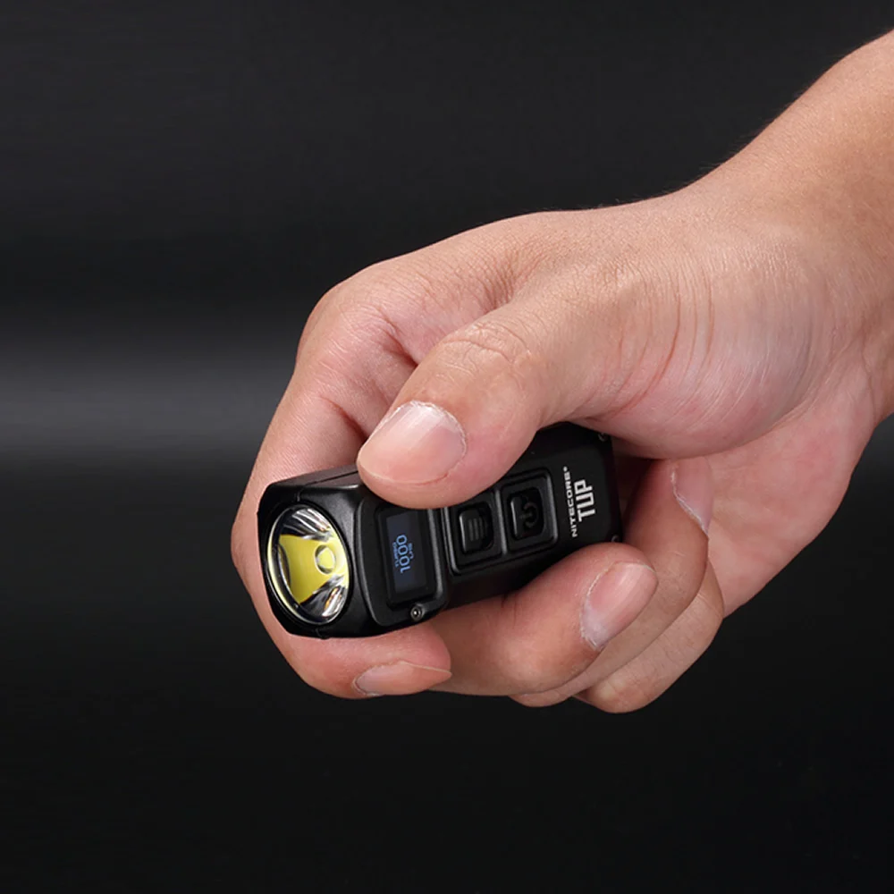 

Free Shipping NITECORE TUP with USB Charge Cable 1000 LMs Stainless Steel Metallic Keychain Light EDC Flashlight Key Button Lamp