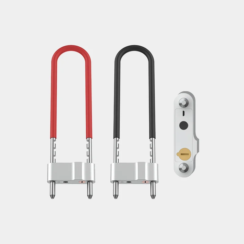 Smart Fingerprint U-lock AL Alloy Waterproof Dustproof Smart Lock Glass Door Padlock Anti-theft Motorcycle Lock For Office Store