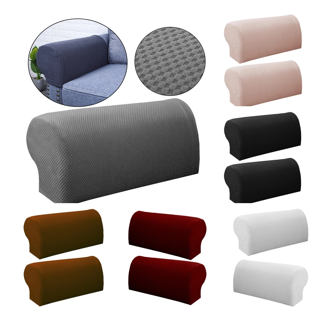 2Pcs Stretch Sofa Armrest Cover Couch Anti-Slip Furniture Protector Arm Protectors | Дом и сад