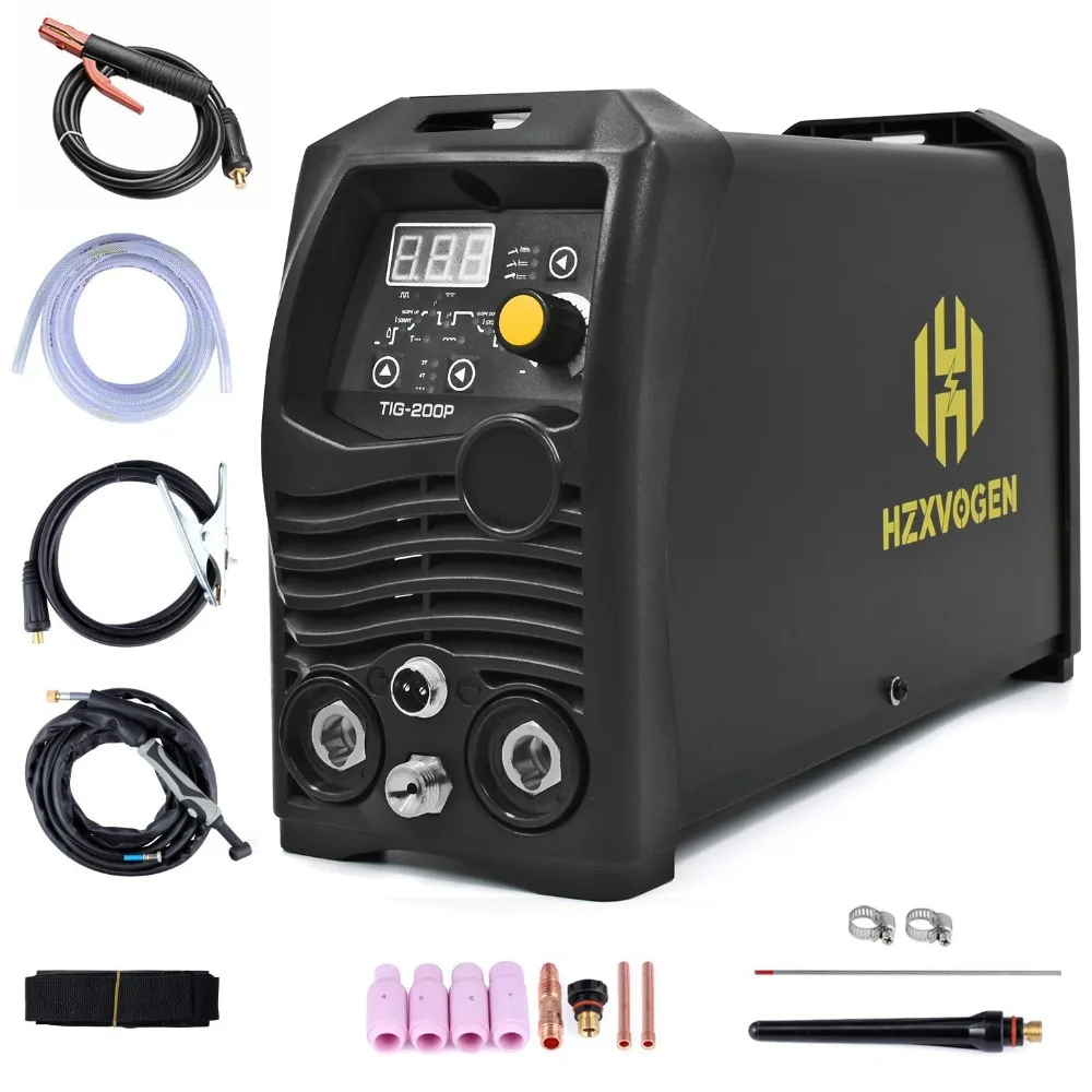 HZXVOGEN Tig сварочный аппарат TIG200 импульсный Tig Arc 2 в 1 Профессиональный 2T 4T Tig аргоновый газовый сварочный Tig сварочный аппарат 110V 220V мощность