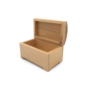 

1:12 Scale Dollhouse Miniature Furniture Handcrafted Wooden Storage Box Treasure Doll House Accessories Kids Gift