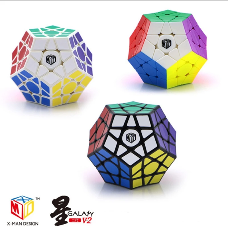 Qiyi кубик рубика кубик рубик Mofangge X-Man Megaminx Galaxy V2 L M куб магические кубики Магнитная Обычная скорость головоломка Cubo Magico Профессиональный 12 Сторон головоломки