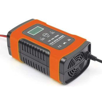 

12V Motorcycle Car Battery Charger Pulse Repair Charger With LCD Display AGM GEL Lead Acid Battery Storage Charger Auto Parts