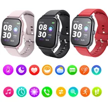 Reloj inteligente T55 para hombre y mujer, pulsera con Bluetooth, llamada, Ip67, resistente al agua, ritmo cardíaco y presión arterial, para Apple Pk Iwo 8 10 11 12 T500 X7, 2020