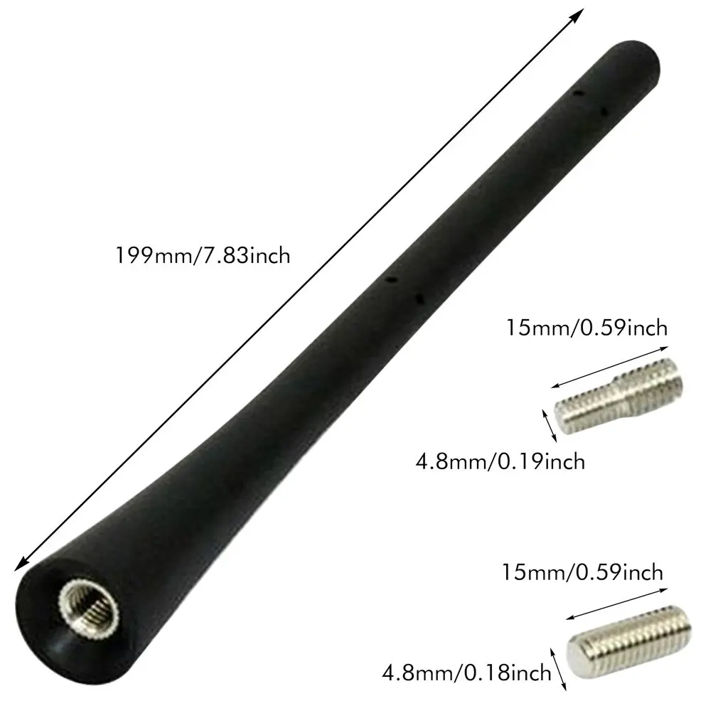 Antenna Auto Universale 28cm AM/FM - Gomma Flessibile, Con Viti M4 M5 M6, Per Autoradio - Foto 13