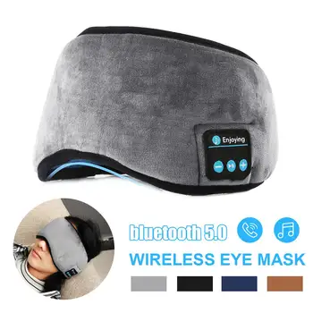 

Wireless bluetooth Earphones Eye Mask bluetooth 5.0 Stereo Music Sleep Headset Travel Eye Shades with Built-in Speakers Mic