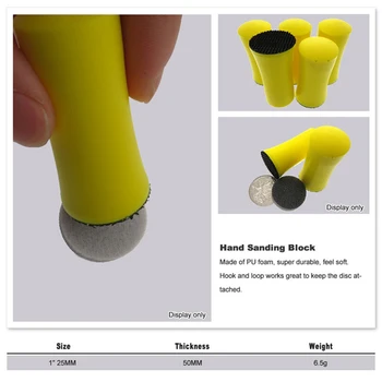 

25mm Sanding Pads Sandpaper Polishing 1 inch Flexible Accessories 2pcs
