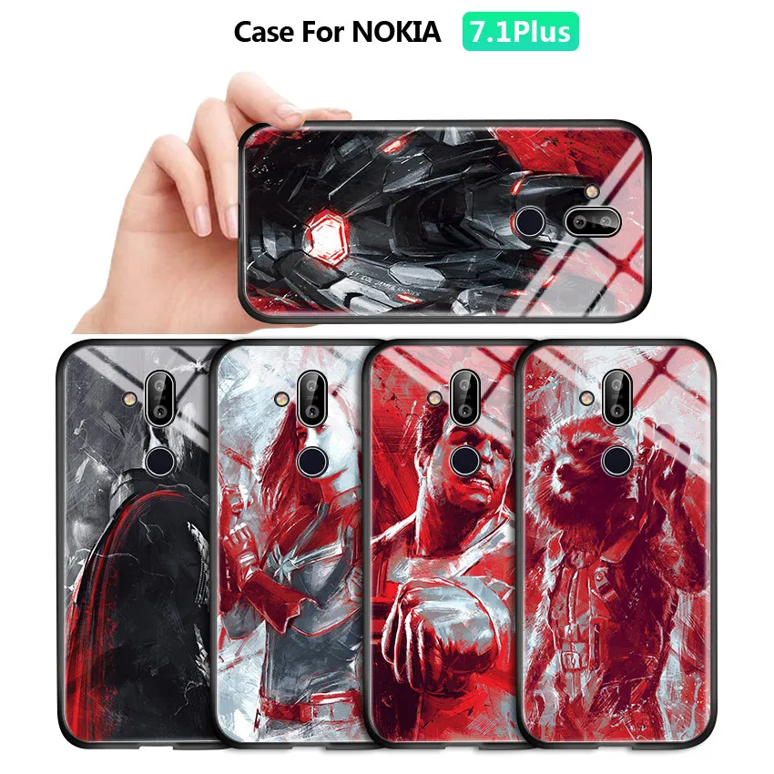 Чехол для Nokia 6 1 Plus 7 8 X6 X7 супергерой Marvel Капитан Халк Тор Железный человек