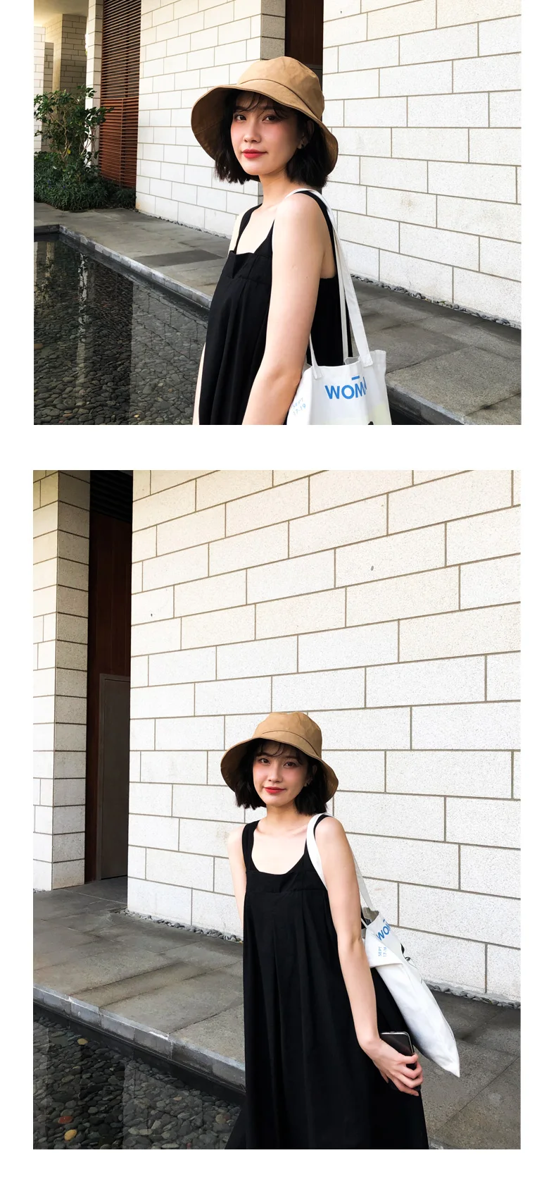 Маленькая чистая и свежая серия han знаменитости Рыбацкая шляпа черная женская летняя Джокер японская Солнцезащитная шляпа человек