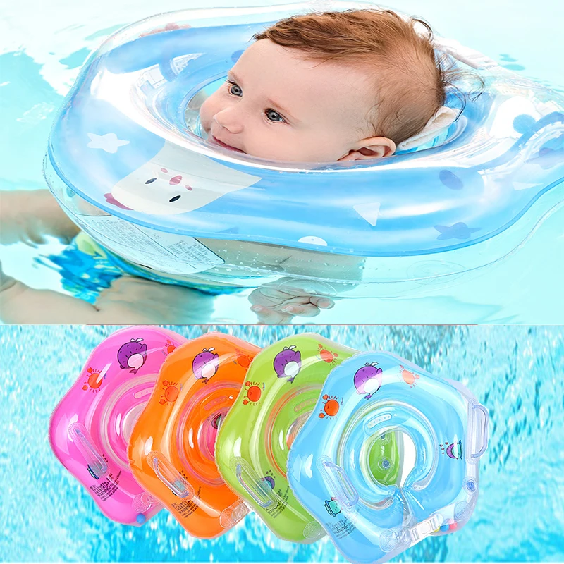 

Baby Neck Ring Swimming Accessories Tube Safety Infant Float Circle for Bathing Inflatable Water Dropship Inflatable Flamingo