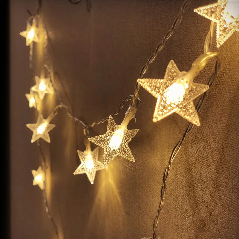 

USB Outdoor Tent Christmas Atmosphere Decoration LED String Lights Gift Box Camping Lights with Star Dormitory Bedroom
