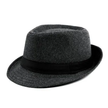 SHALUOTAOTAO Осень Зима Новая мода Fedoras для мужчин и женщин Элегантный Простой тренд дамы бренды Sombreros джаз шляпа вечерние унисекс - Цвет: Gray
