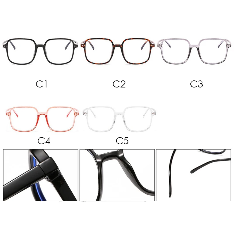 Seemfly анти синий светильник большие квадратные очки оправа для мужчин и женщин