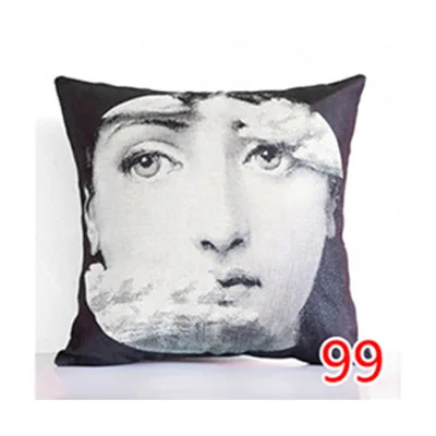 15 Ретро rosenthal Piero fornasetti в европейском стиле декоративная подушка, подушка с сердцевина из хлопчатобумажной пряжи подушка для офисного кресла Винтаж декоративная подушка для дома - Цвет: 15