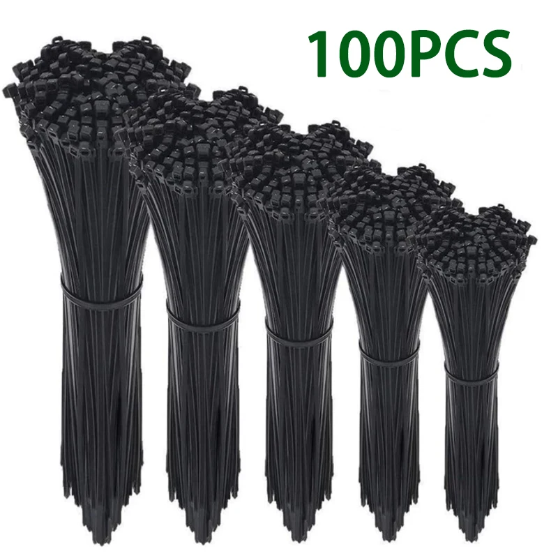 Details about   Cable Ties Self locking Plastic Nylon Loop Wire Wrap Zip Tie Straps 100pcs Packs 