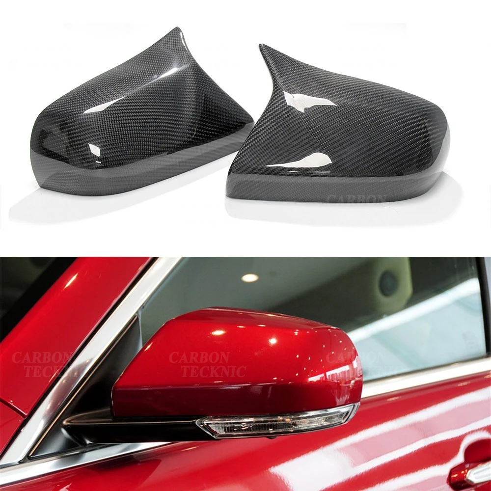 

For Cadillac ATS Rear View Mirror Cover M Look Replacement Style Carbon Fiber Side View Cover 2014 2015 2016 2017 2018 2019