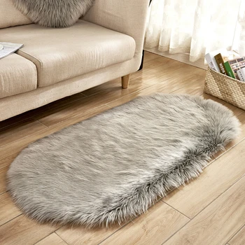 

Creative Fur Area Rug Home Entrance Way Living Room Bedroom Door Floor Decor Sofa Couch Flooring Display Mat