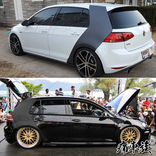 Автомобильные наклейки для Volkswagen Golf GOLF 7 Потяните цветок внешний вид украшения модифицированные наклейки для автомобилей - Название цвета: B