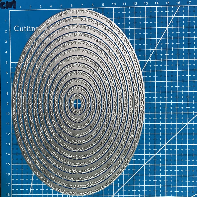 Lucky Goddess Metal Cutting Dies Irregular oval frame diy Scrapbooking Photo Album Decorative Embossing Paper Card Crafts Die