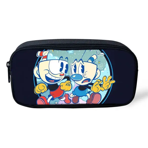 HaoYun Горячая Cuphead игра Mugman Студенческая ручка держатель сумка Карандаш Чехол для мальчиков девочек Дети Лучшие подарки школьные принадлежности Mochila - Цвет: CDWX4366K