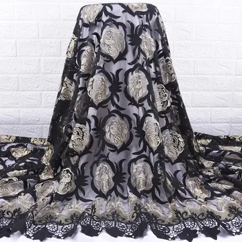 

Zhenguiru 2020 Latest African Lace Fabric Veil Tulle French Lace Fabric High Quality Nigerian Fabric For Women Party Dress A1916