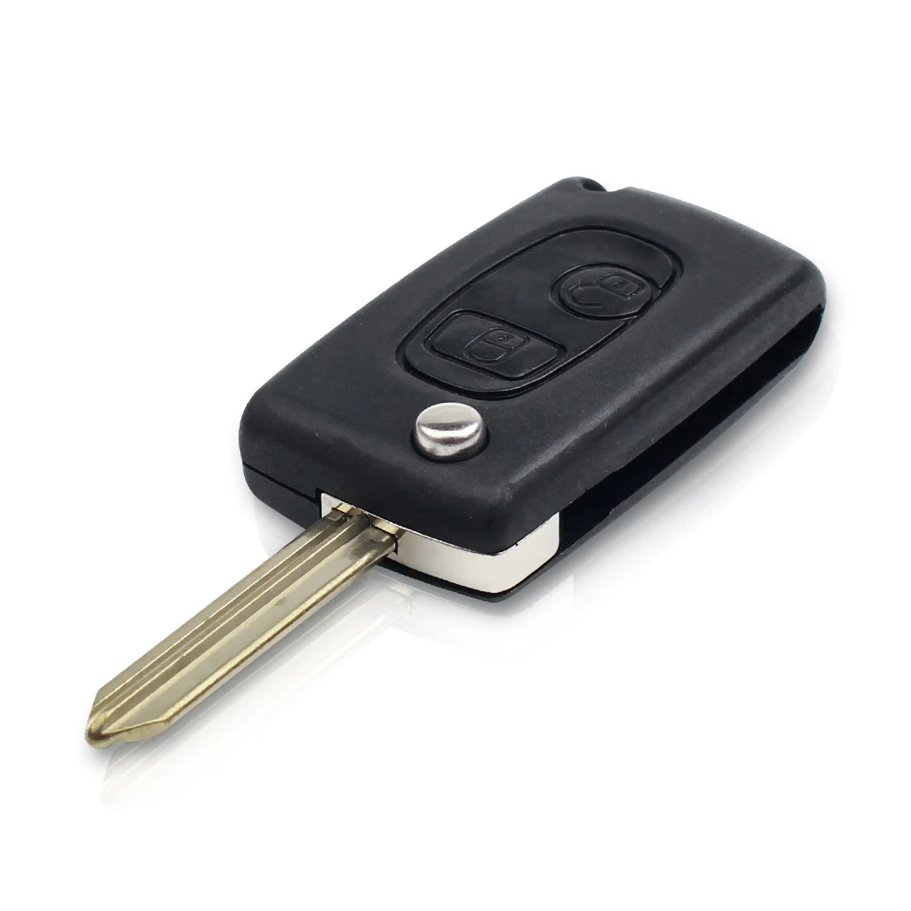 KEYYOU модифицированный Keyless складной откидная оболочка ключа дистанционного управления чехол 2 кнопки для Citroen C1 C2 C3 Saxo Berlingo Elysee Xsara Picasso