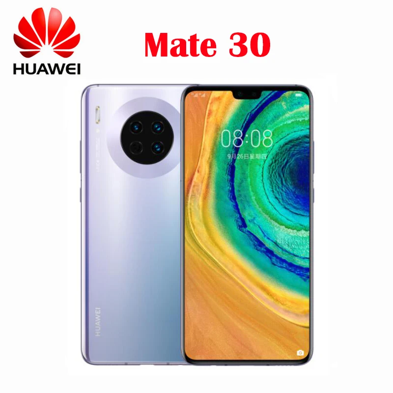 Оригинальный сотовый телефон Huawei Mate 30 6 ГБ ОЗУ 128 Гб ПЗУ Восьмиядерный процессор