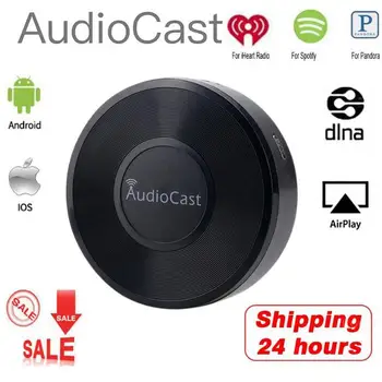 

M5 AudioCast WIFI Music Receiver Airplay DLNA IOS & Android Airmusic 2.4G WIFI Audio Speaker for Spotify Wireless Sound Streamer