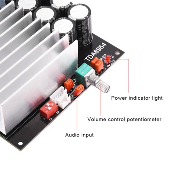 AAAE Top-TDA8954 210 Вт+ 210 Вт стерео 2,0 Ультра высокая мощность Двухканальный аудио усилитель доска