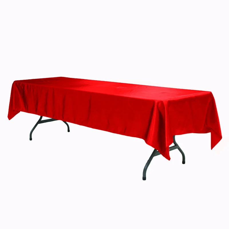 145X305CM однотонная сатиновая скатерть с шармёзом для дома свадьбы вечеринки