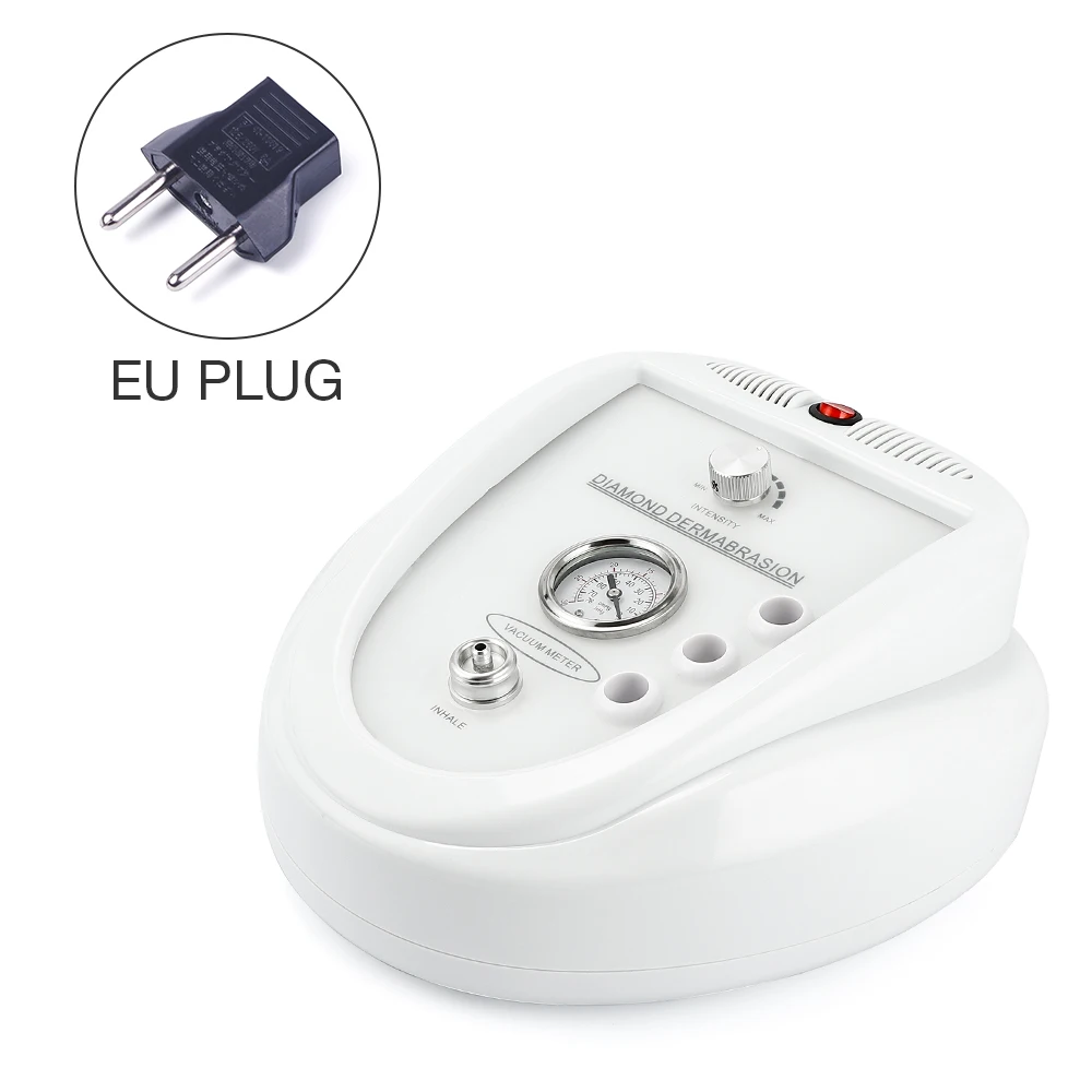 EU PLUG (220-240V) Алмазная микродермабразия машина дермабразия против старения морщин удаления черных точек лица пилинг спрей для воды Отшелушивание - Цвет: EU PLUG (220-240V)